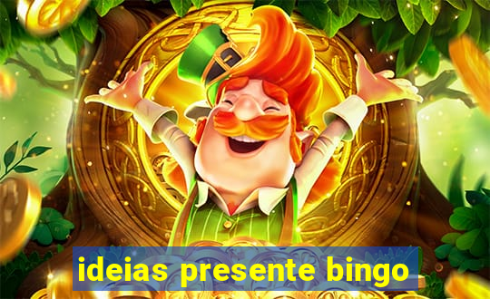 ideias presente bingo